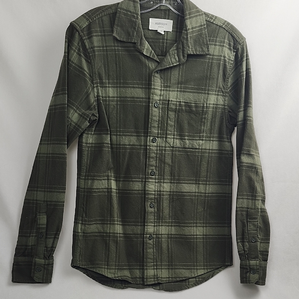 Hudson Jeans Green Casual Button Down Shirt